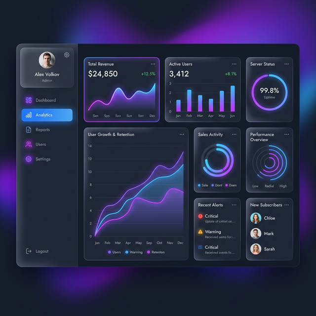SaaS Dashboard Dashboard